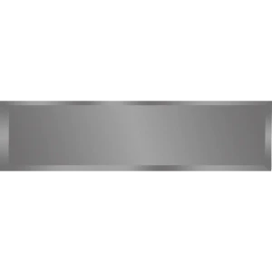 Зеркальная плитка Omega Glass NNLM42 прямоугольная 40x10 см глянцевая цвет графит 1 шт.