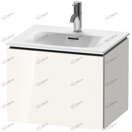 LC613402222 L-Cube Тумбочка подвесная Белый глянцевый декор Duravit