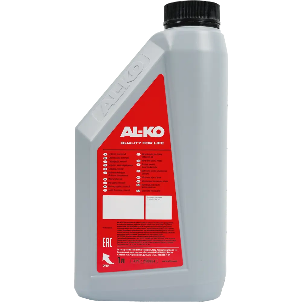Цепное масло Santreyd AL-KO всесезонное для пил 1 л 82659477 STLM-0033077 - Вид №1
