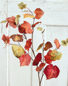 5390 433 a2 Искусственная ветка виноградного плюща, 107 см, осенняя красная H-andreas