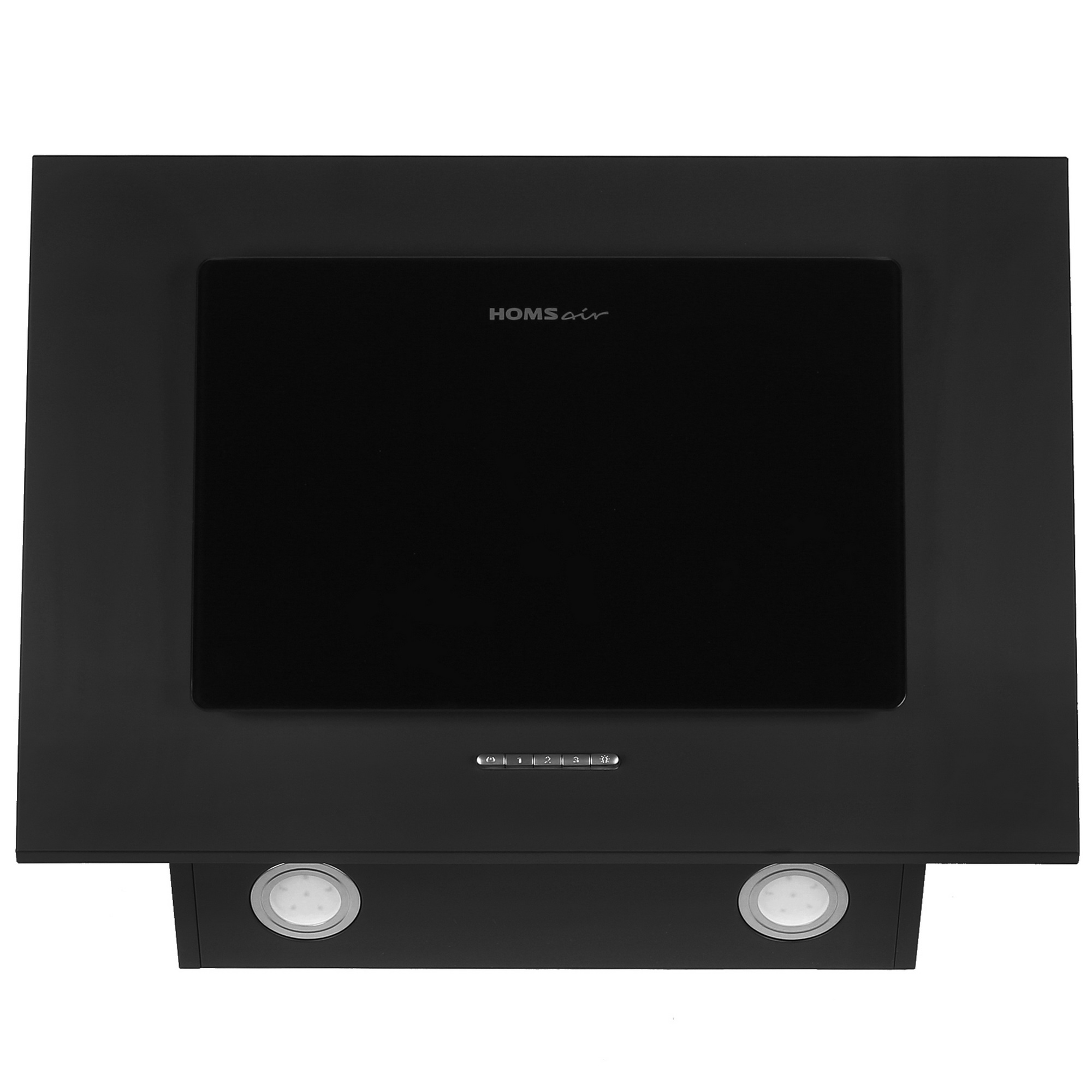 8160057 Вытяжка наклонная HOMSair BELL 60 черный/черный STDN-0001374 - Вид №1