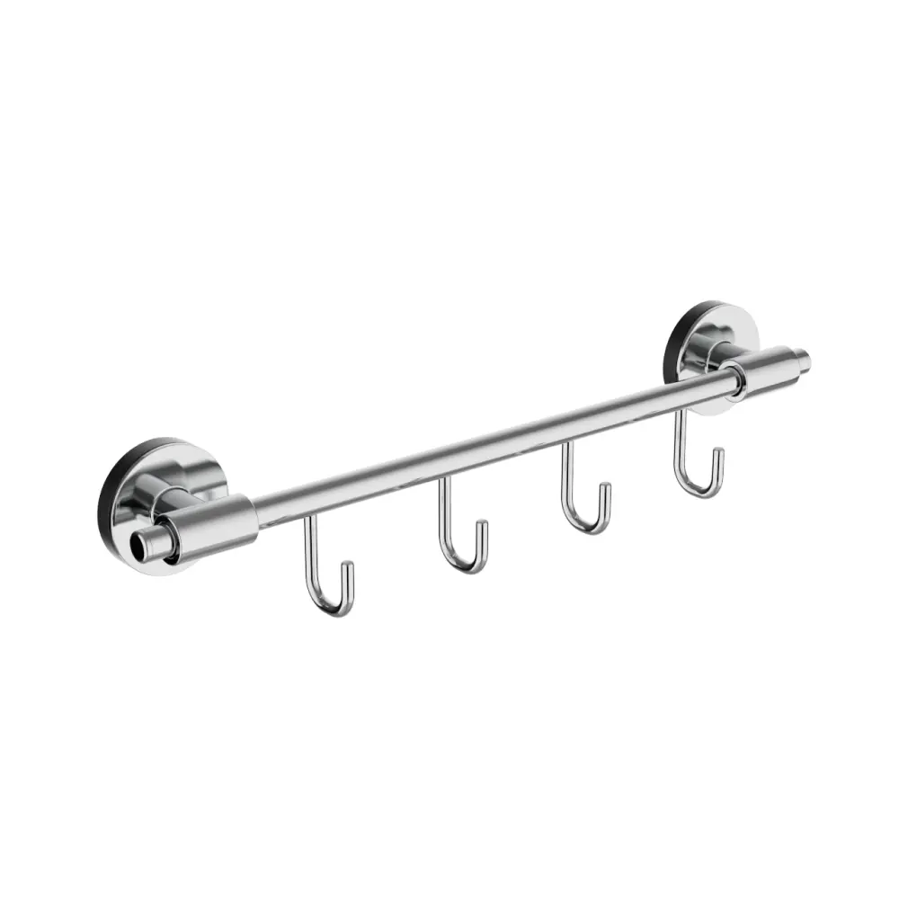Вешалка Lemer Aller стальная 4 крючка цвет хром STLM-2050228