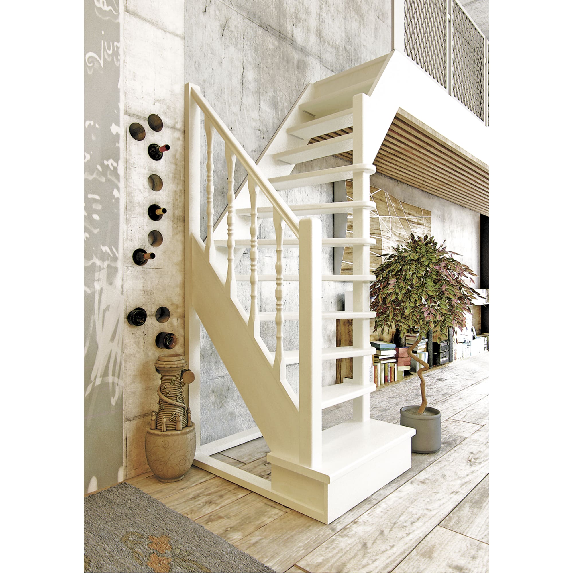 Лестница поворотная ЛЕСЕНКА ЛЕС-91 90° для мансарды и второго этажа 16275341 STLM-0006762 - Вид №1