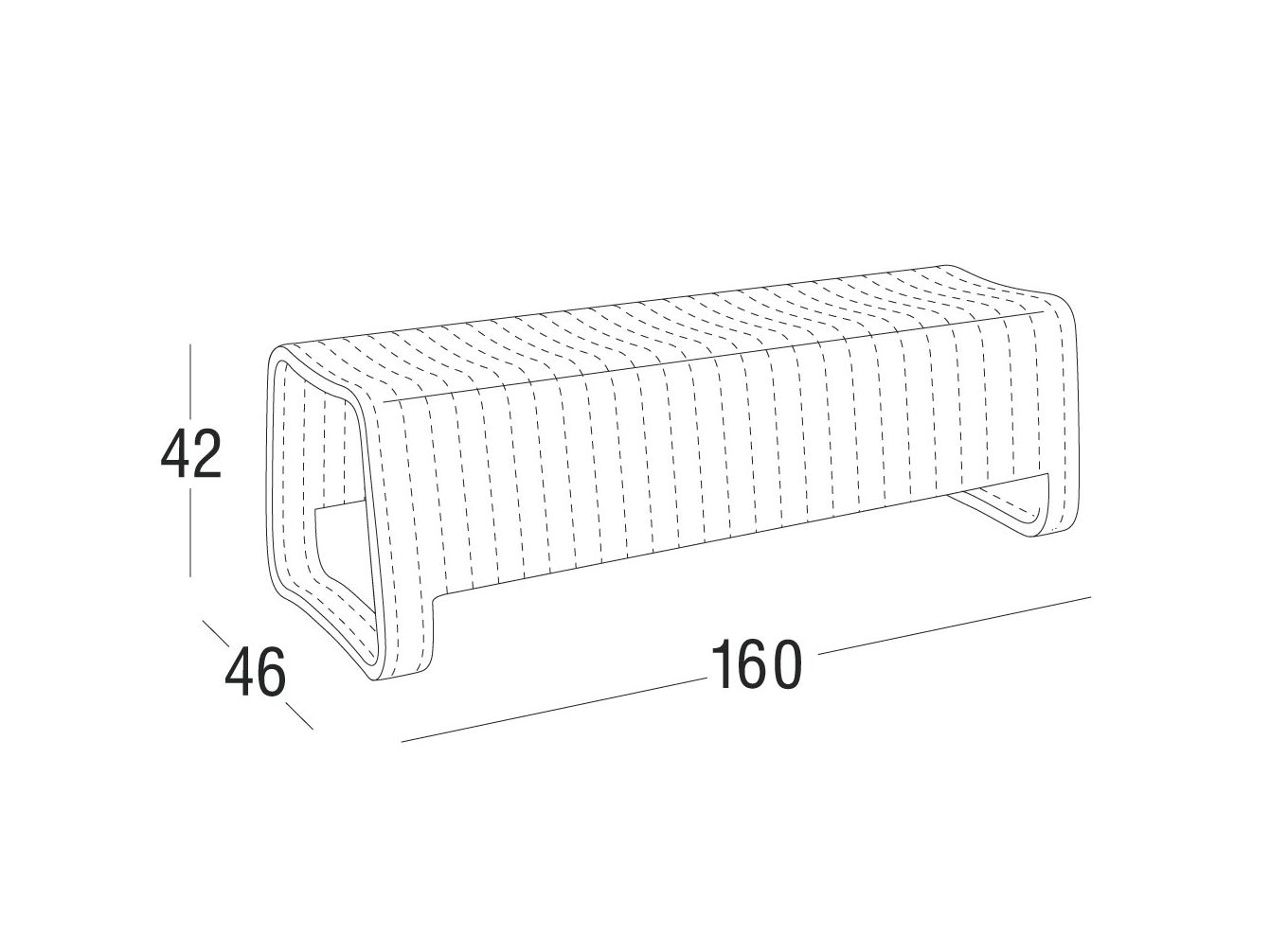 Алюминиевая садовая скамейка Roberti Hamptons ARCH-00019284 - Вид №2