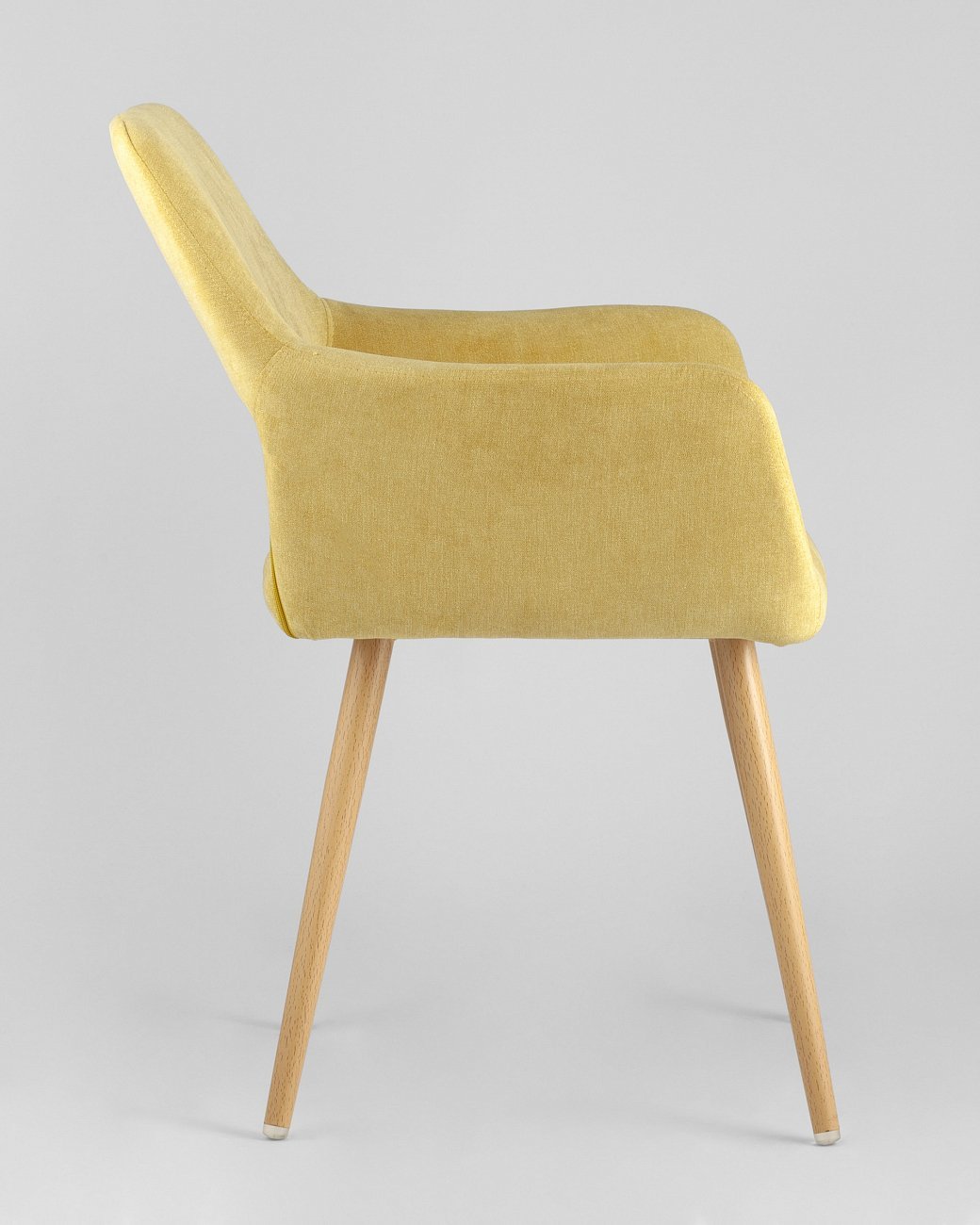 Стул с подлокотниками мягкий желтый "Кромвель" STOOL GROUP ДИЗАЙНЕРСКИЕ 00-3881957 Желтый  - Вид №2