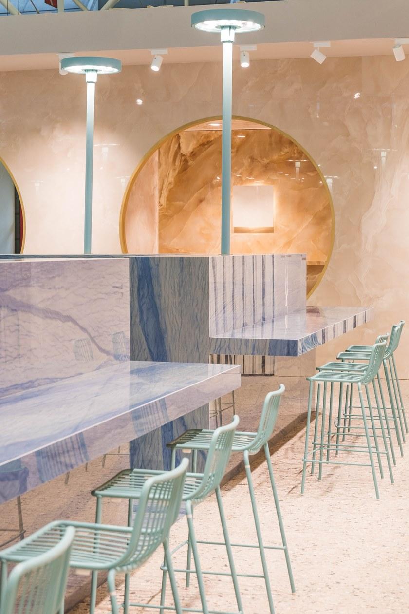 FMG Настенная / напольная плитка из керамогранита для внутренних и наружных работ с эффектом мрамора Maxfine marmi sun-id-1405864 - Вид №7