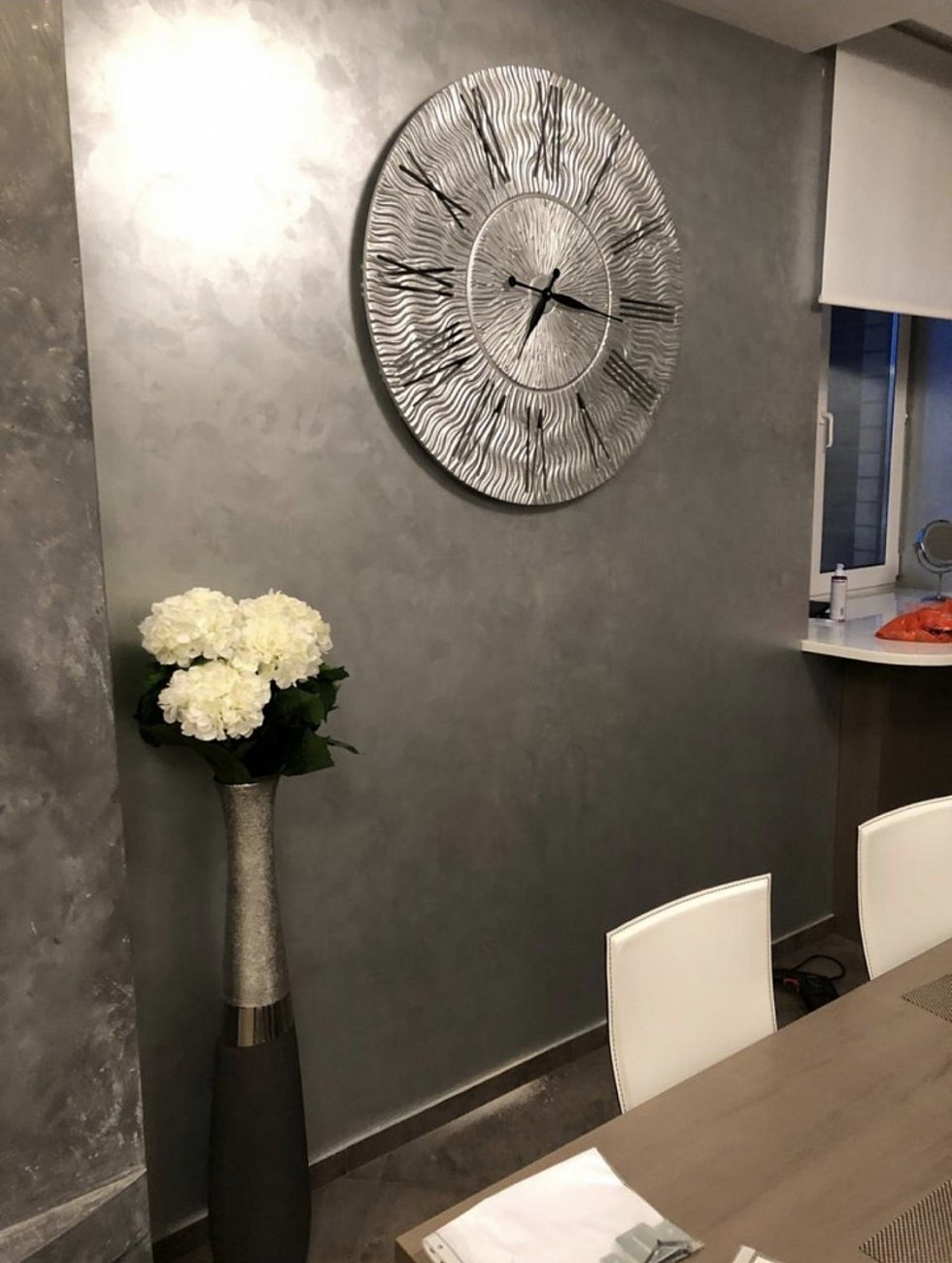 Часы настенные круглые серебро TWINKLE IN SHAPE TWINKLE 00-3860059 Серебро  - Вид №3