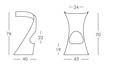 Табурет из полиэтилена SLIDE KONCORD ARCH-00033346 - Вид №17