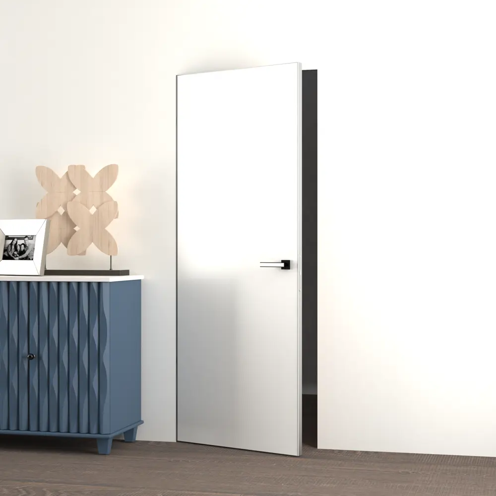 Дверь межкомнатная скрытая левая (на себя) Invisible 80x210 см эмаль цвет Белый с замком 86586830 STLM-2166923 Santreyd  - Вид №5