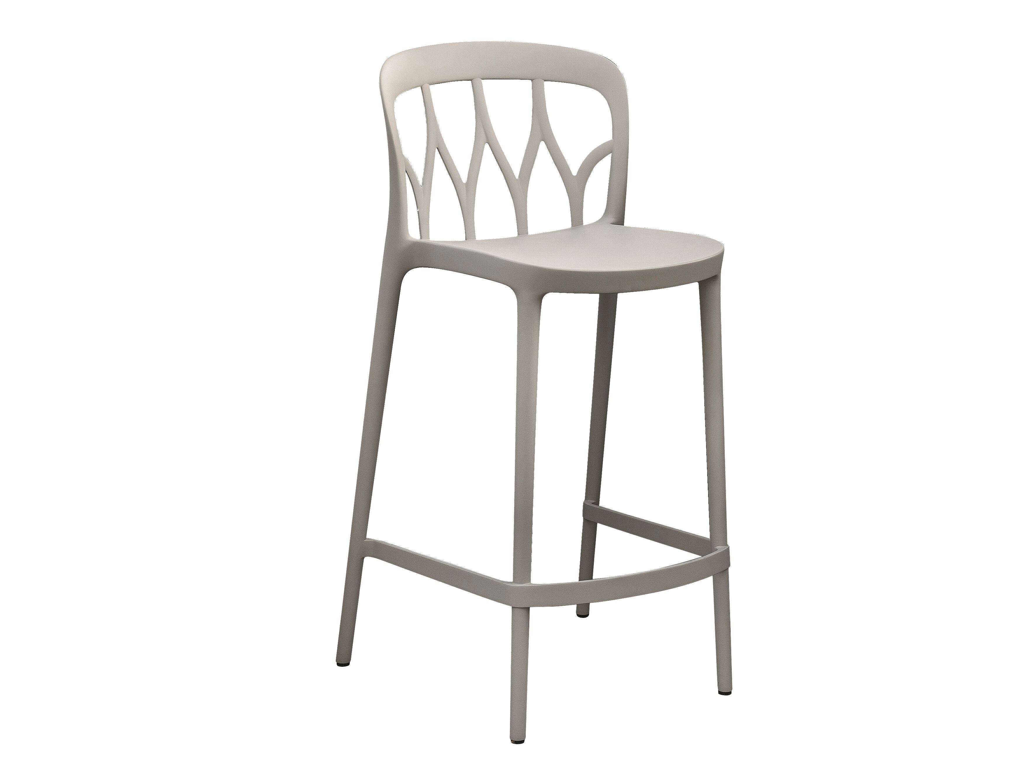 Барный стул из полипропилена и стекловолокна со спинкой Bontempi Casa Galaxy ARCH-00149648