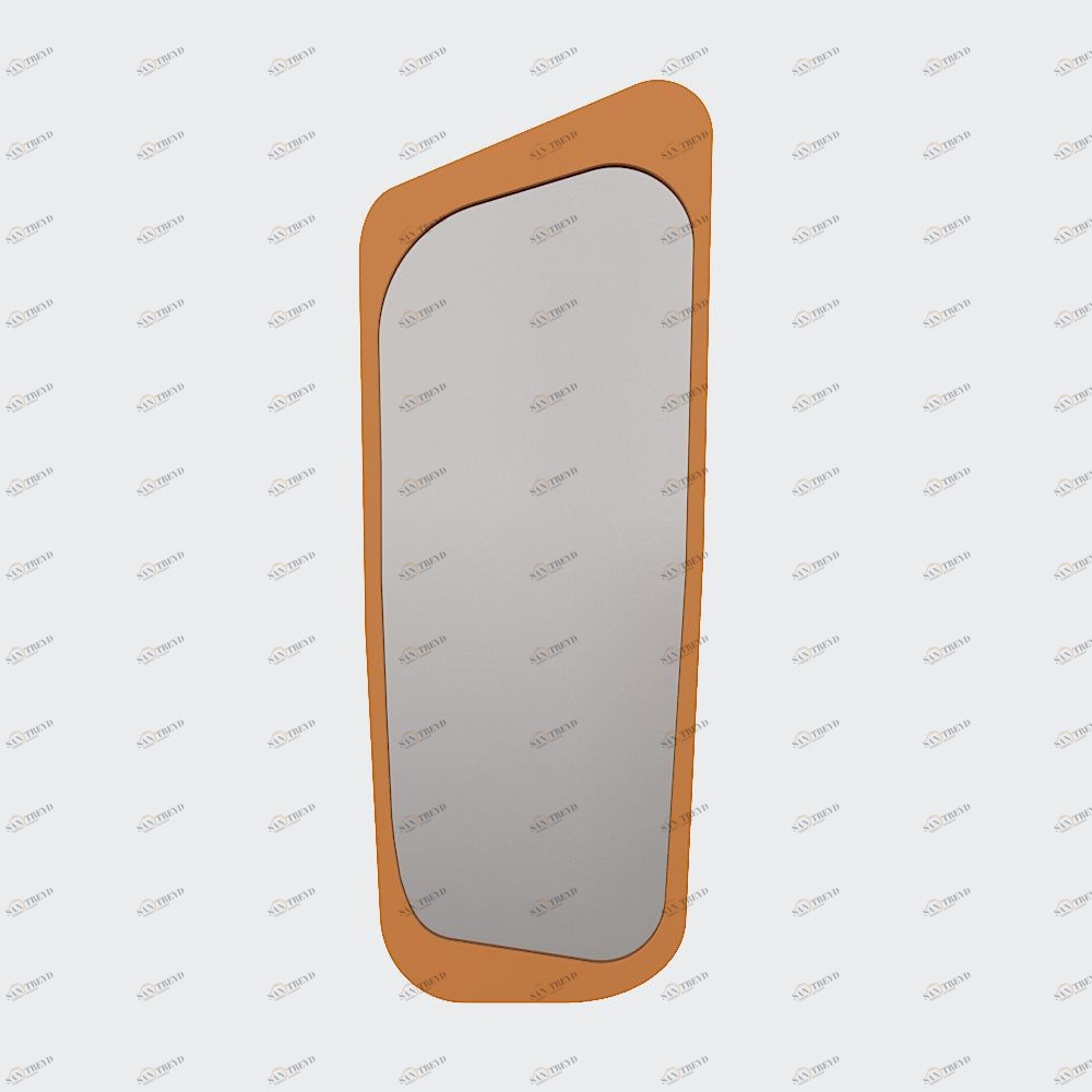 Зеркало настенное большое оранжевое Woodi WOODI ДИЗАЙНЕРСКИЕ 00-3966331 Оранжевый 