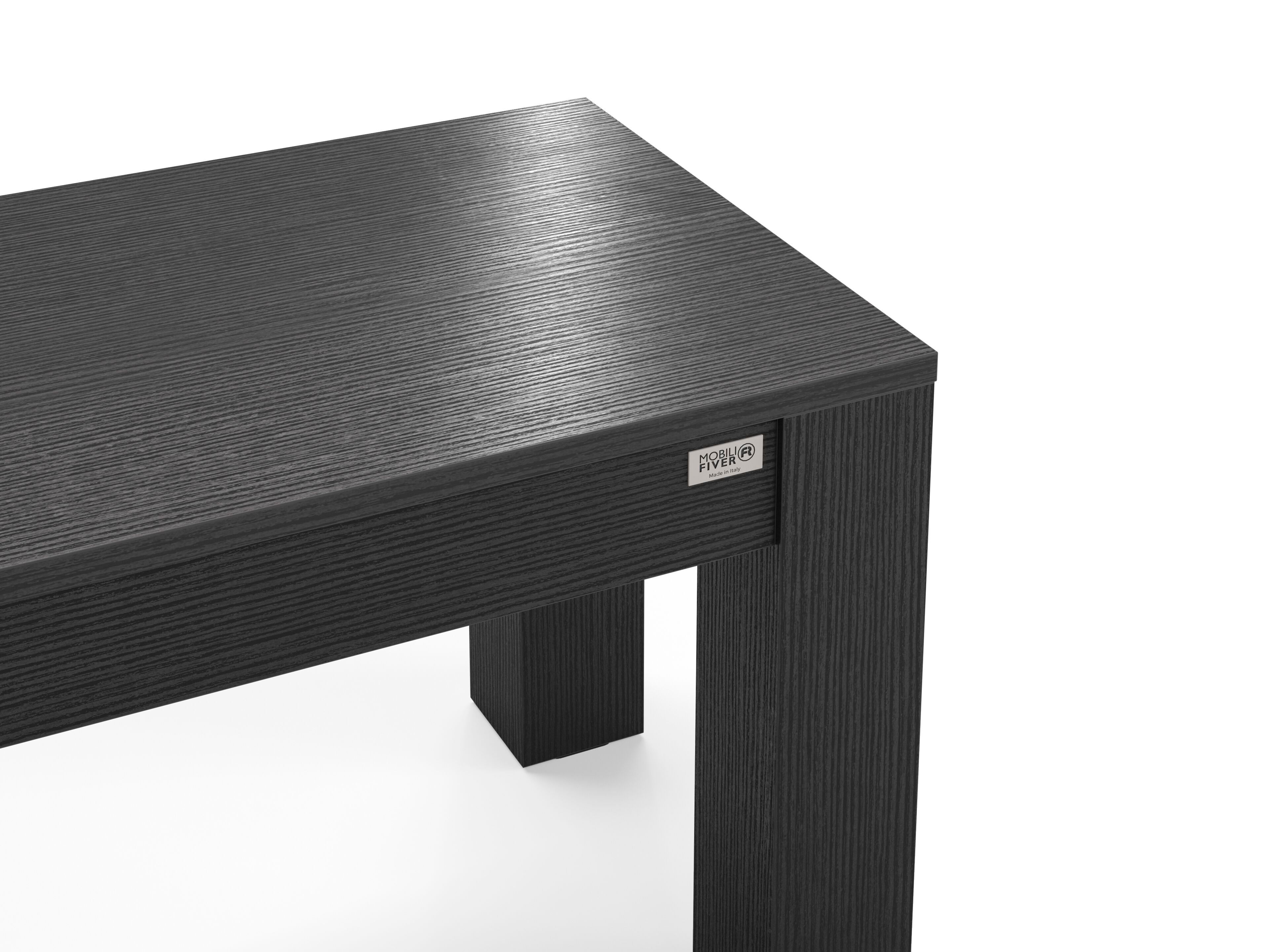 Набор столов из черного ясеня с 2 скамейками Mobili Fiver Rachele ARCH-00009315 - Вид №1