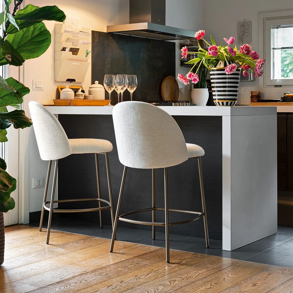 Высокий тканевый стул со спинкой Connubia Тука ARCH-00094100 - Вид №1