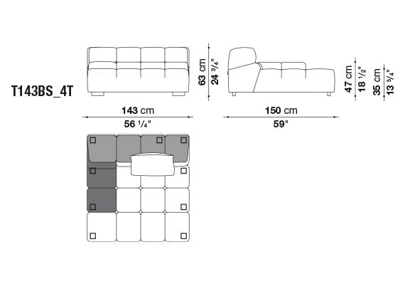Модульный диван B&B Italia Tufty Time ARCH-00144354 - Вид №29