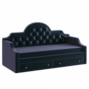 Диван-кровать детский с 2 выдвижными ящиками 90х190 см синий с каретной стяжкой DayBed KREIND DAYBED 00-3880029 Синий