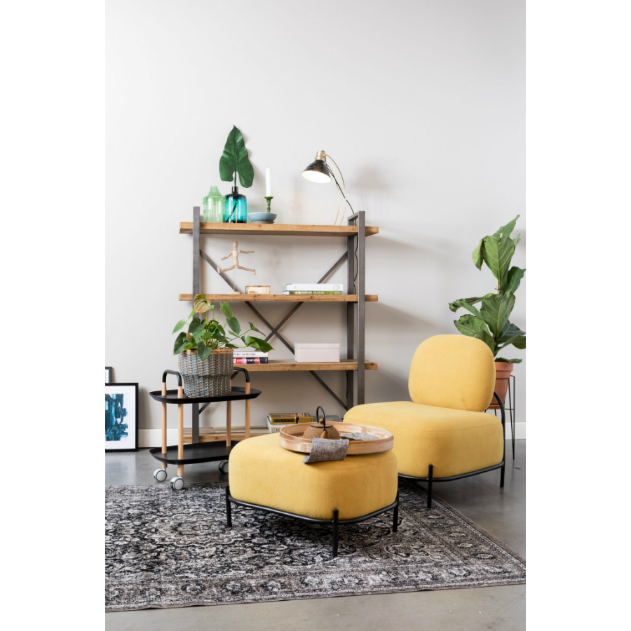 Лампа настольная Curly,черная White Label Living 5200057 - Вид №1