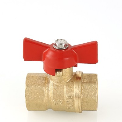 VT.122.G.04 Кран шаровой «СТАНДАРТ» с ручкой-бабочкой и внутренней резьбой Valtec 1/2"  - Вид №8