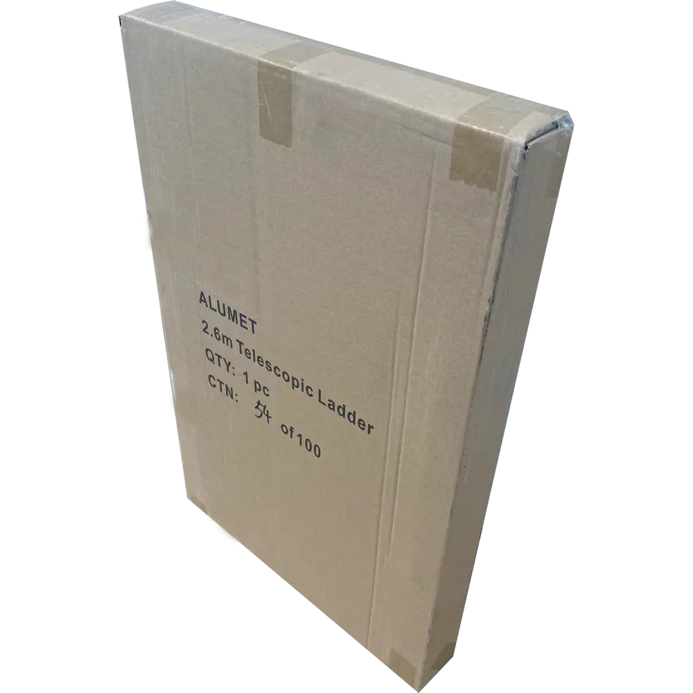 Лестница телескопическая 1-секционная Alumet до 2.6 м 9 ступеней 84409781 STLM-2168576 АЛЮМЕТ  - Вид №2