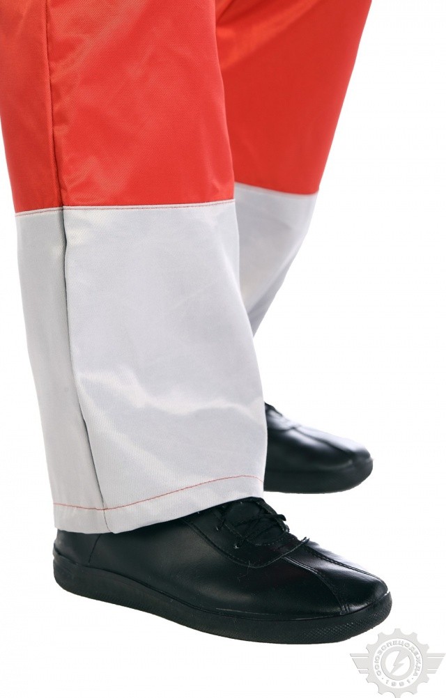 61482 Полукомбинезон "Мастер" красный-светло-серый  Летняя спецодежда  размер 48-50/182-188  - Вид №9