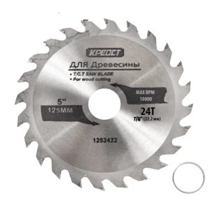 Диск пильный по дереву 190х24Tх30-20мм Креост