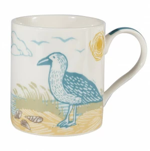 Кружка фарфоровая 350 мл бежевая "Чайка" CHURCHILL ПТИЦЫ 00-3952099 Бежевый;белый