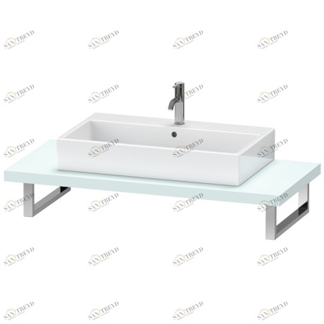 LC102C00909 L-Cube Консоль для накладных раковин и встраиваемых умывальников Светло-голубой матовый декор Duravit