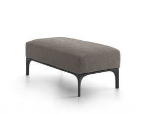 Прямоугольный пуф из ткани