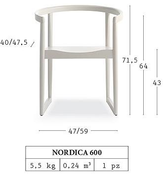 Billiani Стул из бука Nordica 600 - Вид №2