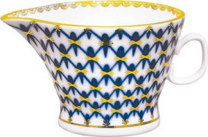 81348 Императорский фарфоровый завод Соусник 100гр "Кобальтовая сетка" "Молодёжная" Фарфор твердый