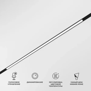 Трековый светильник линейный Elektrostandard Slim Magnetic светодиодный 20 Вт магнитный черный регулируемый белый свет