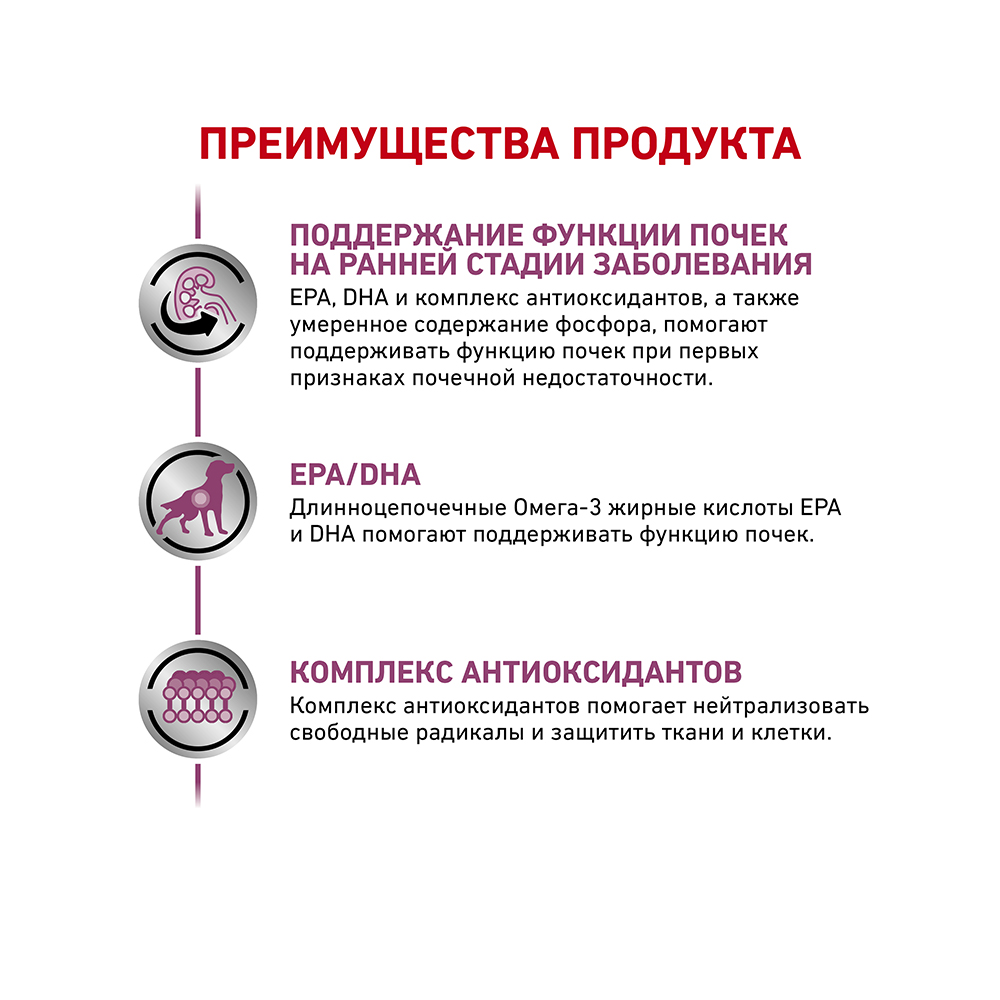ПР0056148 Корм для собак Vet Diet Early Renal при ранней стадии почечной недостаточности сух. 2кг ROYAL CANIN  - Вид №4