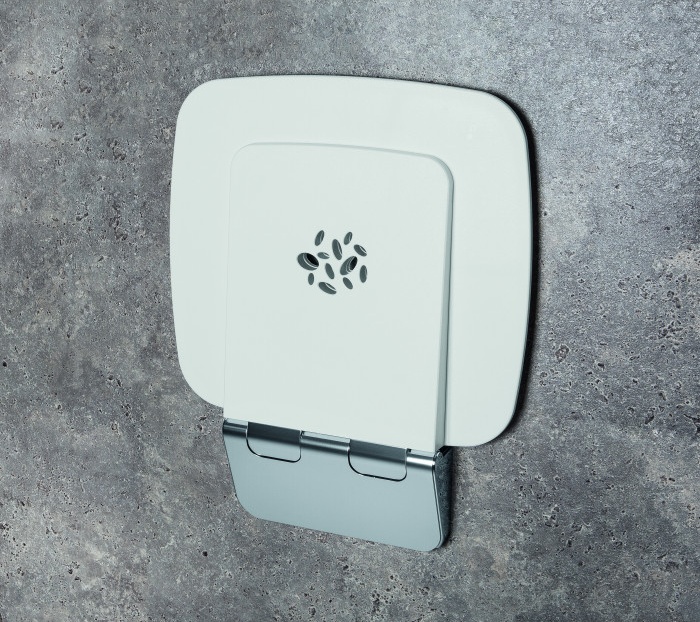 B9645BI Design B9645 BI Откидное сиденье для душа (белый) COLOMBO Colombo Design  - Вид №1