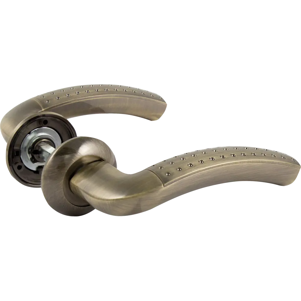 Комплект дверных ручек без запирания SET45/Z INTRO RM/HD AB-6 зеленая бронза FUARO STLM-2076058 - Вид №1