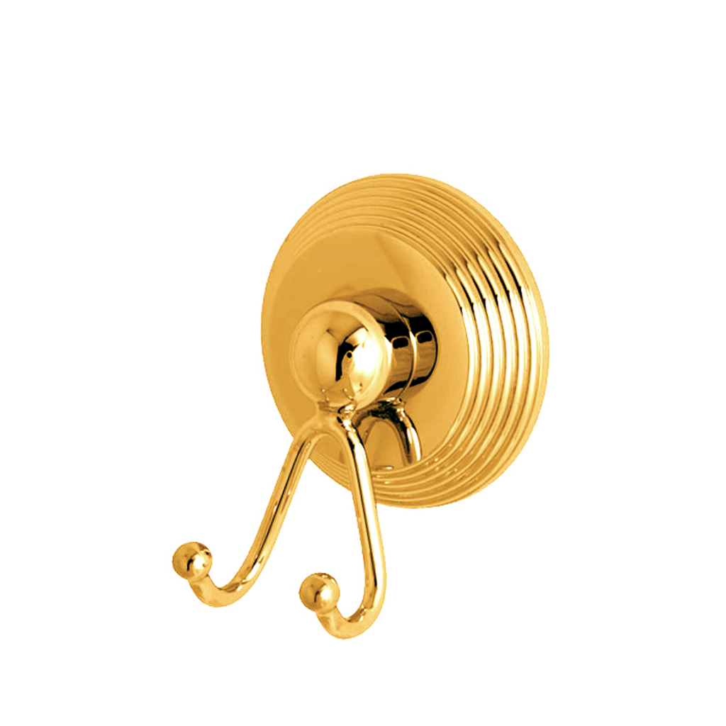 C39-501 C39-501 Настенный двойной крючок АЛИЗЕ КАННЕЛЕ Cristal & Bronze ALIZÉ CANNELÉ  - Вид №1