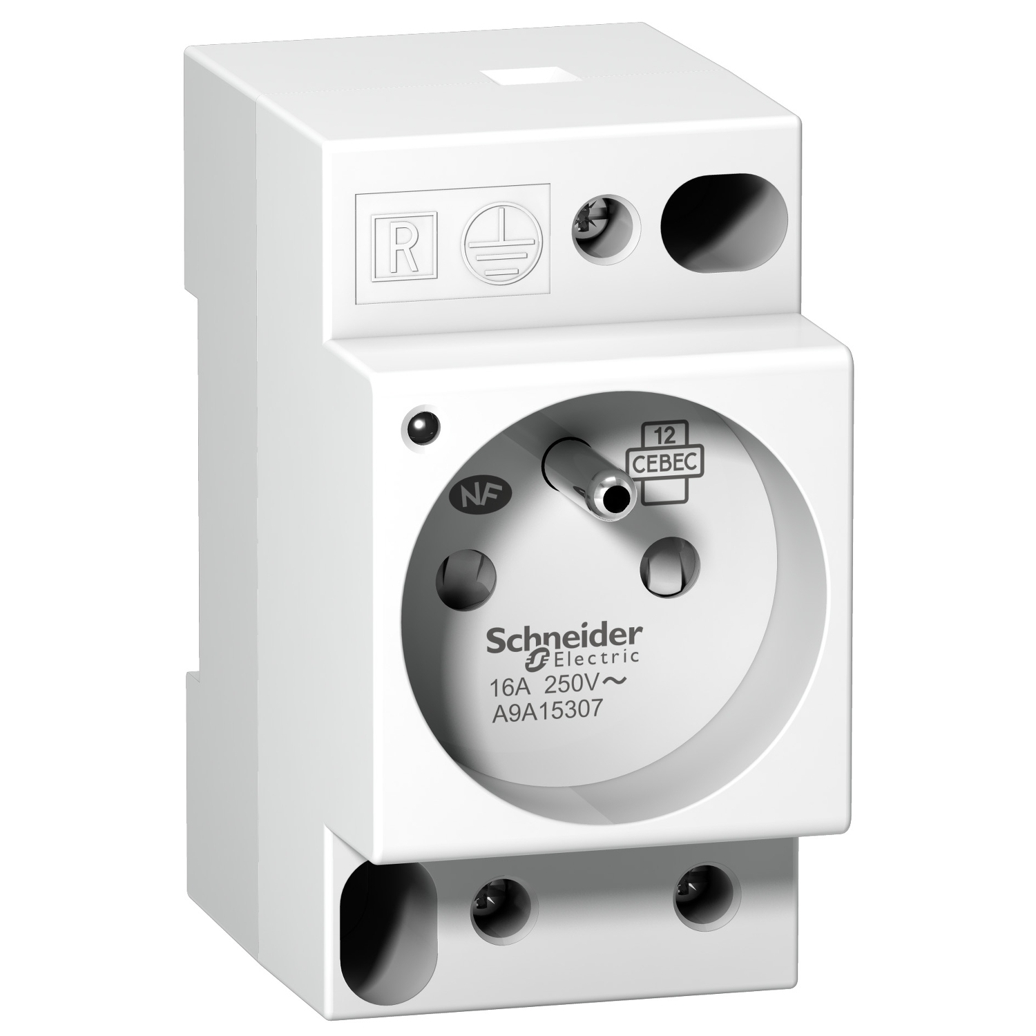 A9A15307 ЩИТ.РОЗ. iPC DIN 2П+T 16A 250В С ИНД Schneider Electric Acti 9 