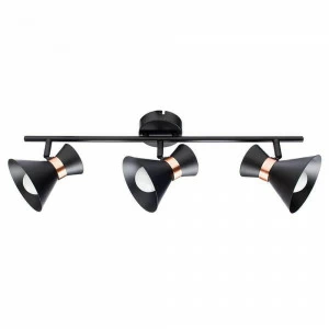 Спот потолочный на 3 лампы черный Baltimore A1406PL-3BK ARTE LAMP BALTIMORE BLACK 00-3923989 Черный