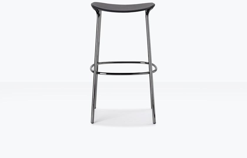 SCAB DESIGN Табурет из высокой стали с дубовым сиденьем Trick sun-id-1500223 - Вид №4