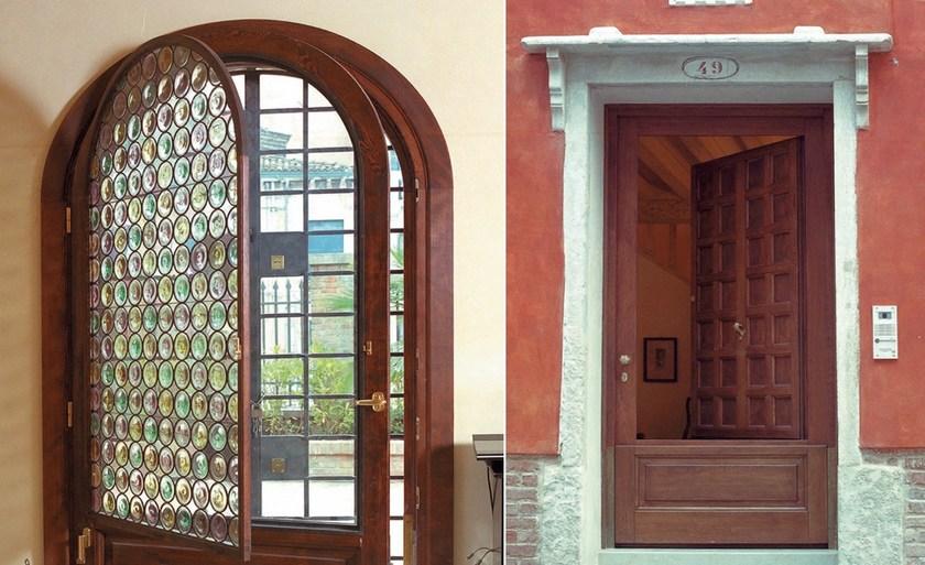 Capoferri Serramenti Наружная теплоизоляционная деревянная входная дверь sun-id-1457429 - Вид №2