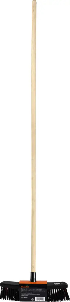 Щетка уличная Plantic Terra с деревянным черенком для комплексной уборки 88668260