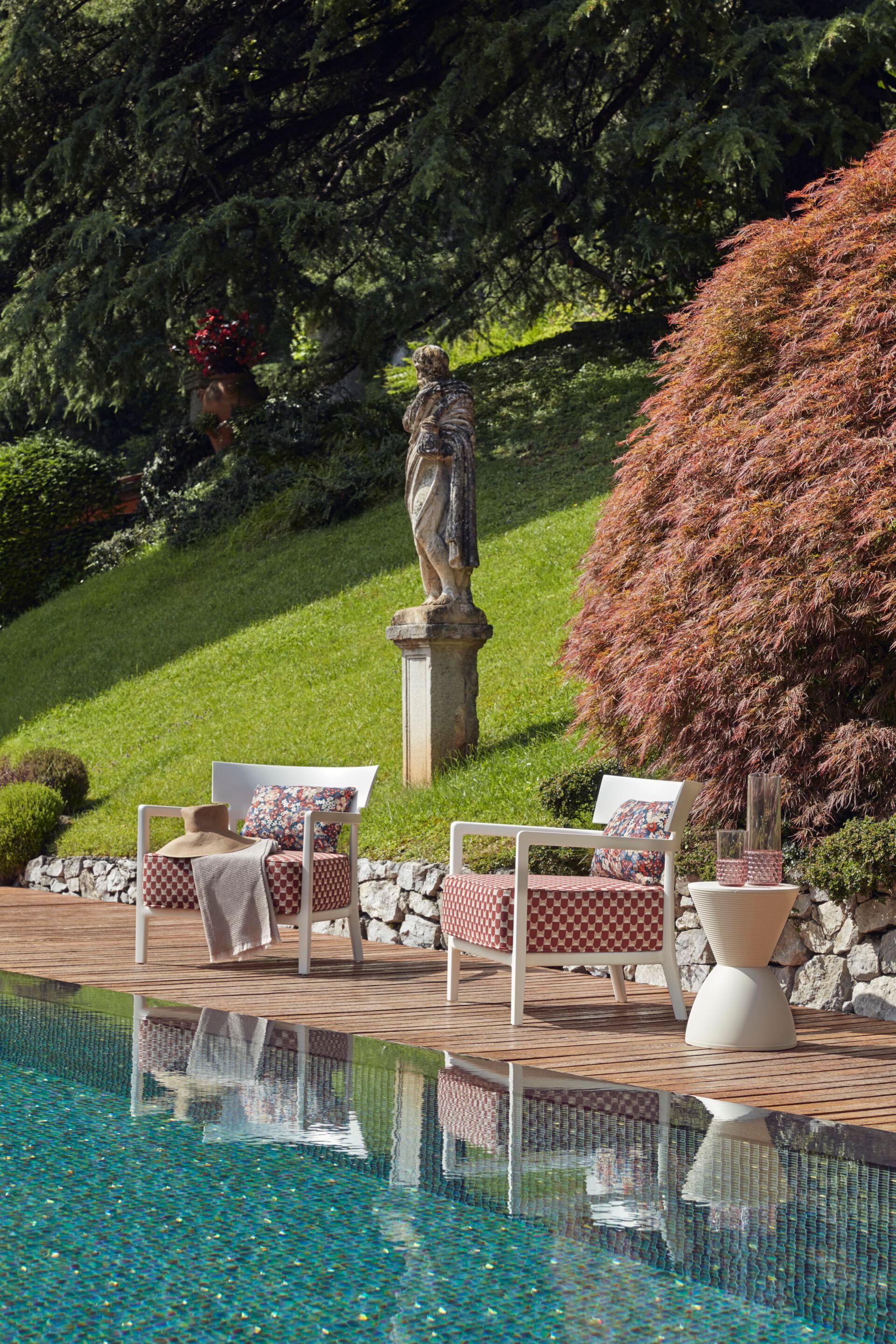 Съемное садовое кресло из поликарбоната и ткани с подлокотниками Kartell CARA ARCH-00047207 - Вид №10