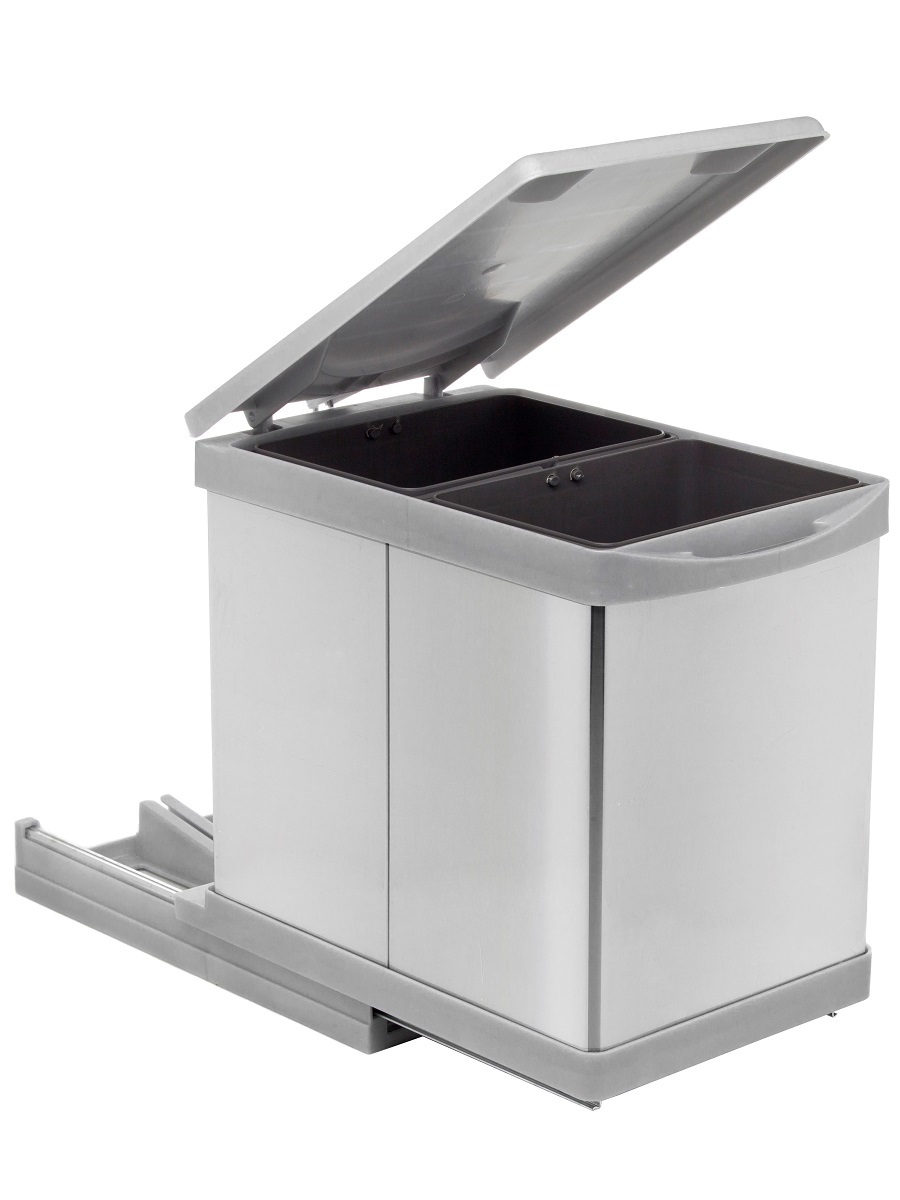 Контейнер для мусора на дверцу Beta 350/15 Metallic Grey NAVAKO 10017