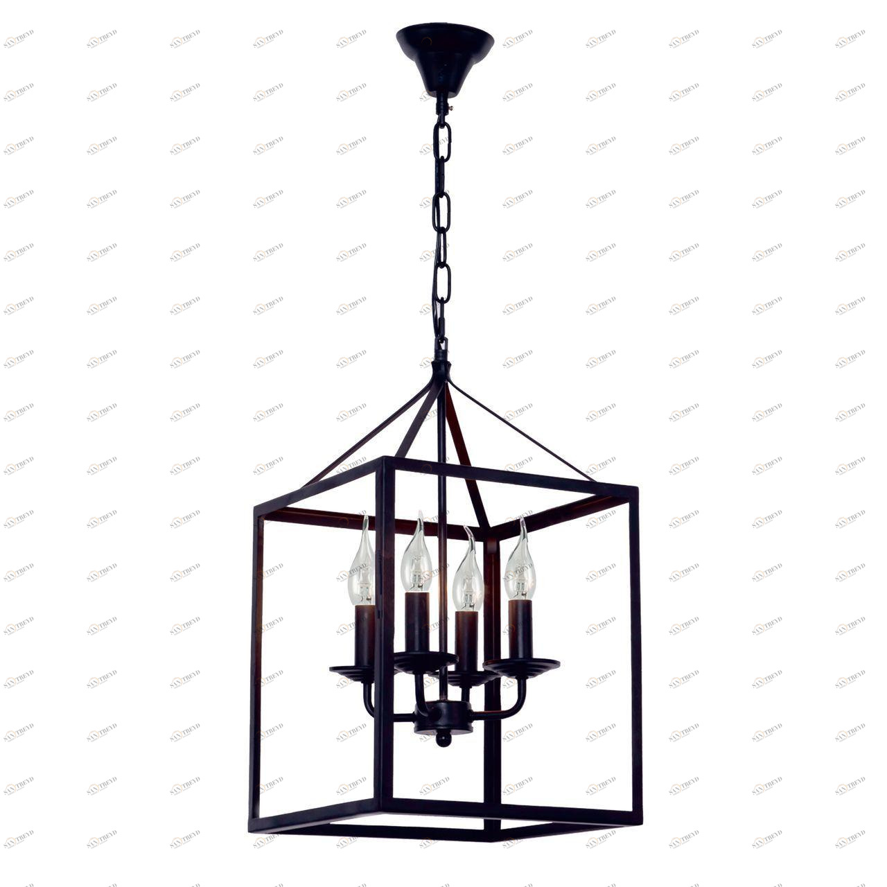 Дизайнерская подвесная люстра Spot Light Cage 9810404 черная SPOT LIGHT ДИЗАЙНЕРСКИЕ, CAGE 108229 Черный 