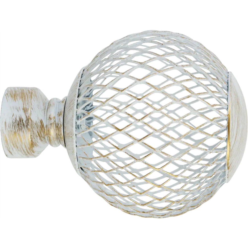 Наконечник Orbis Шар сетка металл цвет серебро 7.6 см 1шт. 86015668 STLM-2058529 