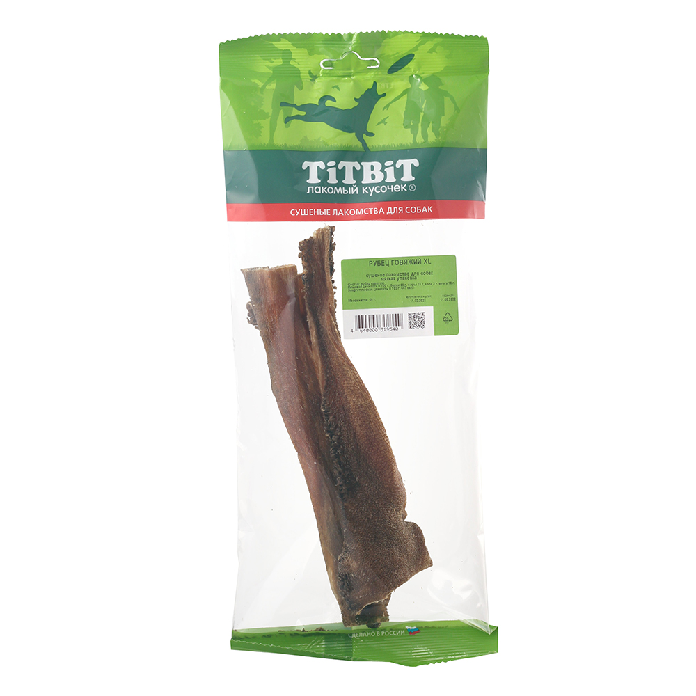 Т0025793 Лакомство для собак Рубец говяжий XL TITBIT 