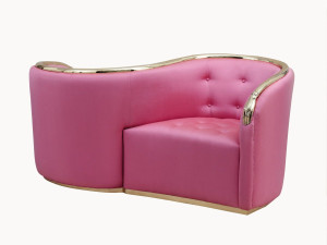 Кресло vis à vis capitonné из ткани