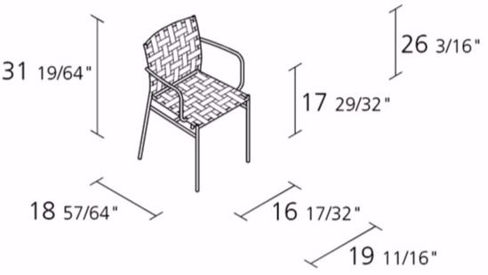 Alias Стул складной с подлокотниками Tagliatelle sun-id-1427444 - Вид №4
