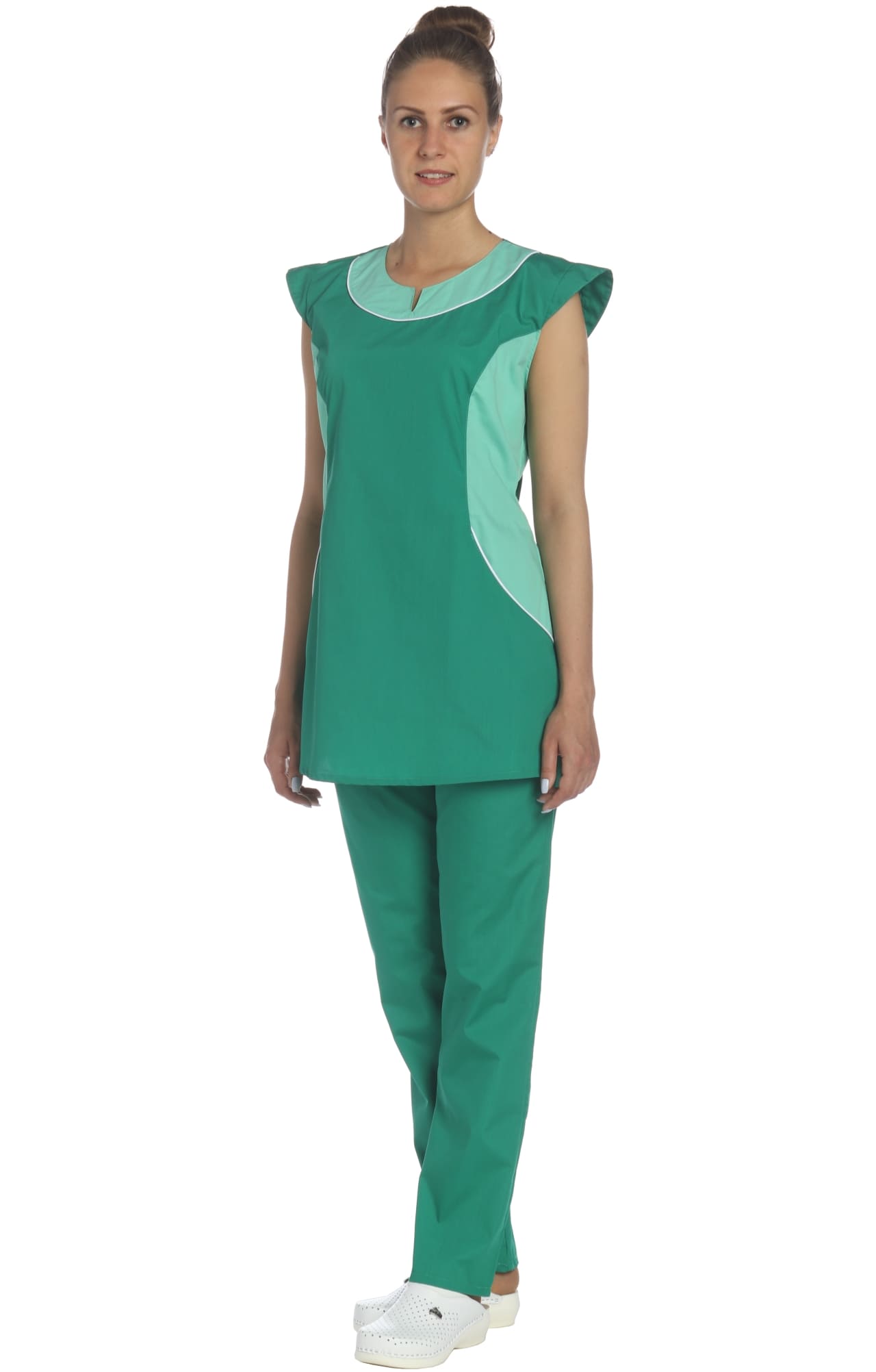 69296 Костюм "Лига" цвет зеленый с салатовым  Медицинская одежда  размер 66 Спецодежда  - Вид №7