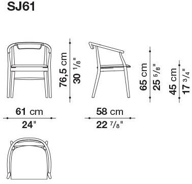 B&B Italia Деревянный стул с подлокотниками Jens sun-id-1412028 - Вид №3