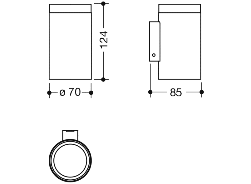 900.04.000XA Стеклянная кружка с держателем HEWI System 900 - Вид №1