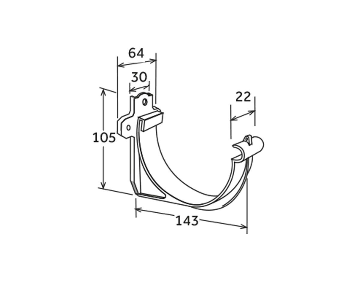 ПВХ аист для желоба 125 First Corporation First Plast ARCH-00031976 - Вид №2